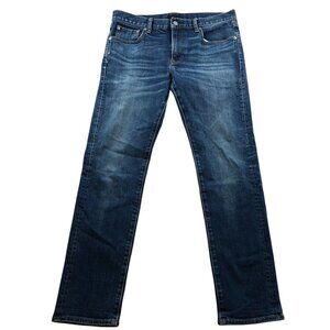 Uniqlo Women's Jeans Size 3 Salvage Kaihara Denim Slim Straight Low Rise